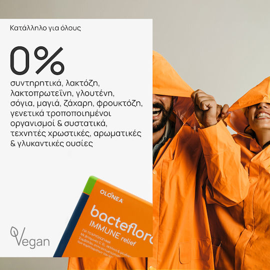 Olonea Bacteflora Immune Relief with Probiotics and Prebiotics 30 veg. caps