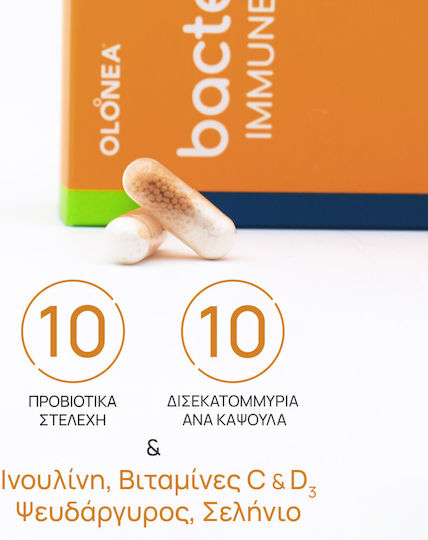 Olonea Bacteflora Immune Relief Συμπλήρωμα με Προβιοτικά & Πρεβιοτικά 10 φυτικές κάψουλες