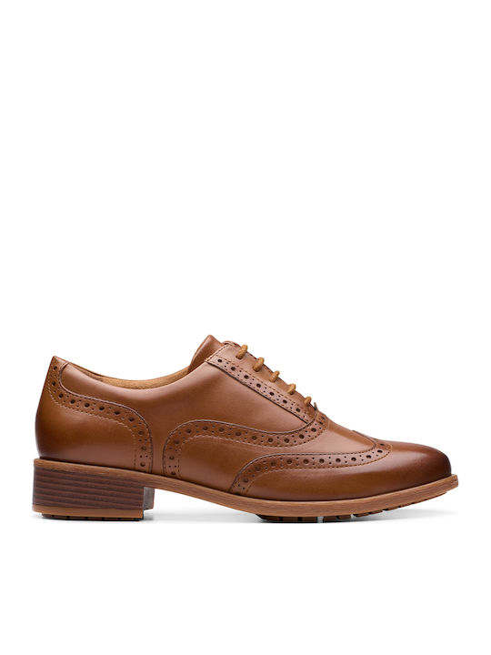 Havisham Oak Tan Leather Women's Leather Oxford Shoes Tabac Brown