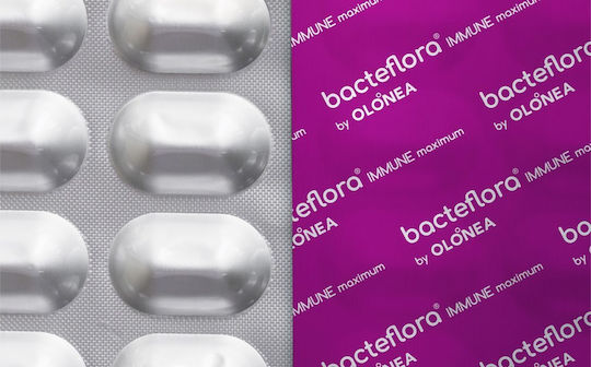 Olonea Bacteflora Junior Immune Supplement with Probiotics for Kids 30 Vegetable Capsules