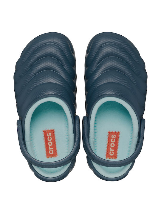 Crocs Classic Lined Overpuff Σαμπό Μπλε