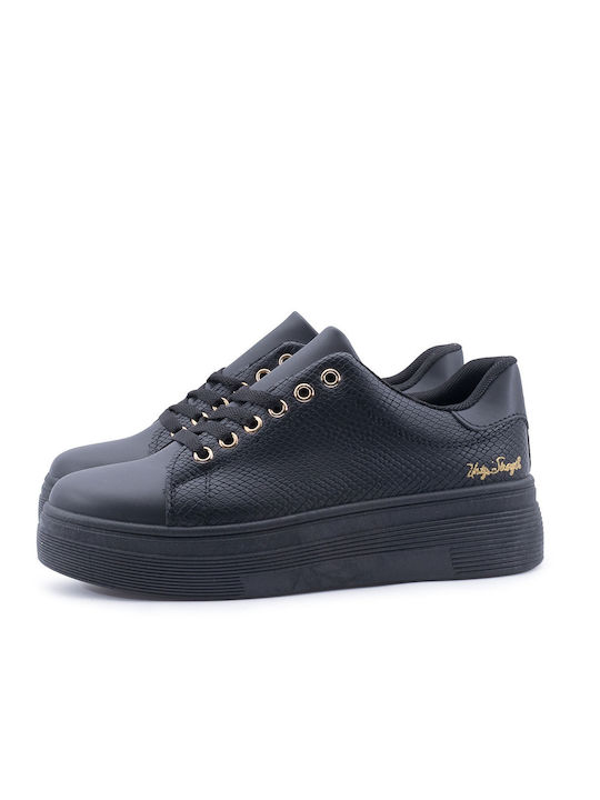 Love4shoes Femei Sneakers NEGRU