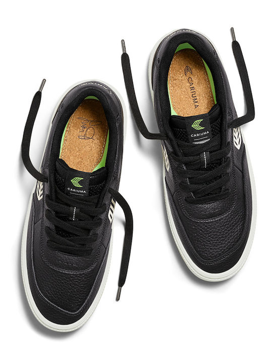Ανδρικά Flatforms Sneakers Black Premium Leather / Ivory