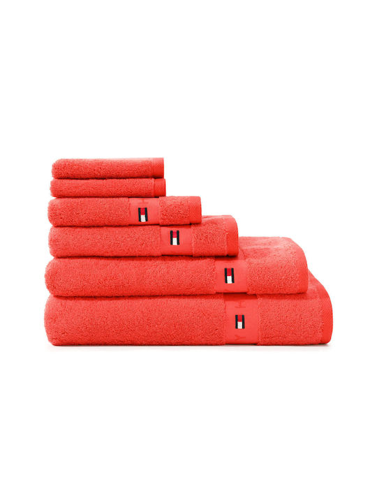 Tommy Hilfiger Bath Towel Legend 70x140cm. Coral Weight 450gr/m²