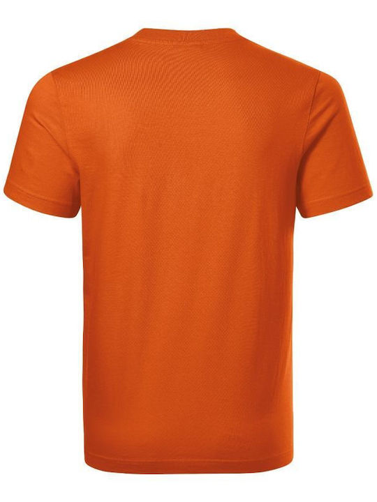 Adler Ανδρικό Διαφημιστικό T-shirt Κοντομάνικο σε Πορτοκαλί Χρώμα