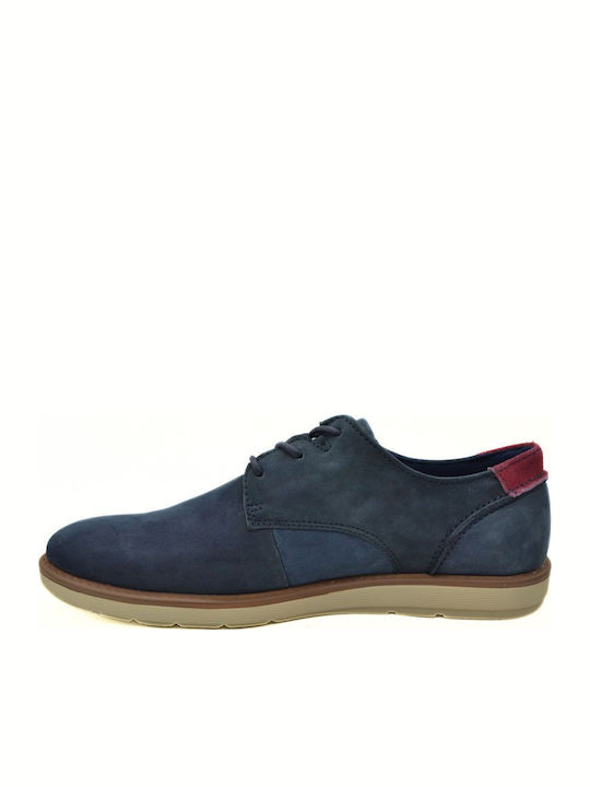 Leder Herren Freizeitschuhe Blau