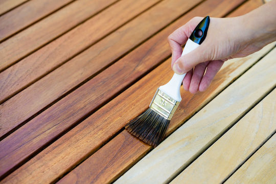Timmer Holzöl Walnussfarbe 750ml Schutz Dekoration Holzoberflächen Macht Holz Wetter- und UV-beständig
