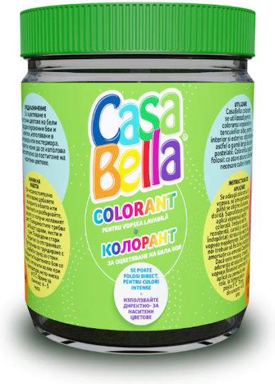 Casa Bella Schwarzer Farbstoff 200 ml Weißfarbe Schwarzfärben Innen Außen Verwendung