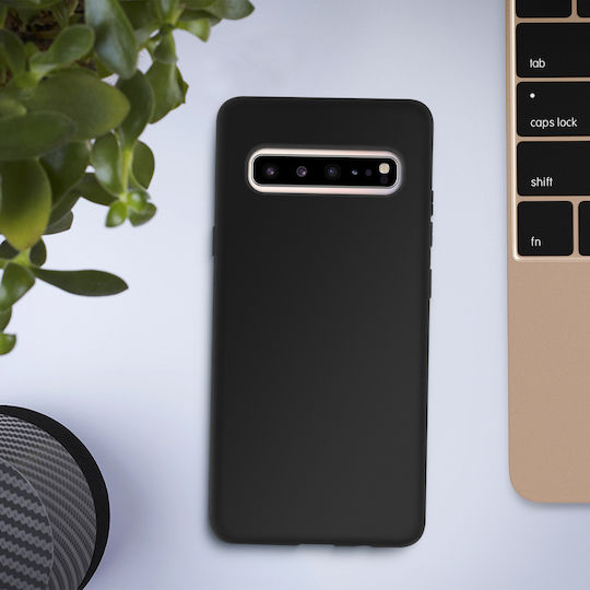 Hülle Samsung Galaxy S10 5G Weiches Silikon Schutz Ultradünn Schwarz