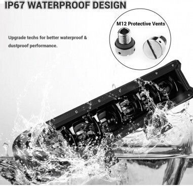 Led Bar Auto 60w 6d 12v-24v 6480 Lumens 15"/37 Cm