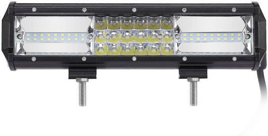 Led Bar Auto 162w Led 3 Σειρές 12v-24v 11340 Lumens 12″/30 5 Cm Combo Beam 12/60 Degree