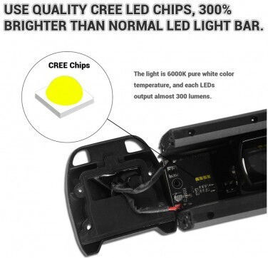 Led Bar Auto 60w 6d 12v-24v 6480 Lumens 15"/37 Cm