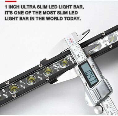 Bară LED Auto 18W Super Slim 35 mm 12/24V 1530 Lumeni 7"/18cm Spot Beam B18-18W