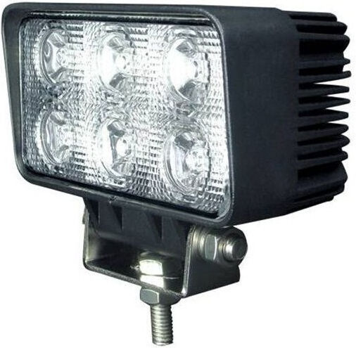 Auto Offroad LED Projector 18W/12V-24V 1320 Lumens Rectangular Flood Beam 60 Degree