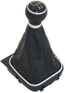 Buton schimbător de viteze cu manșon pentru Volkswagen Passat Negru 2005-2011