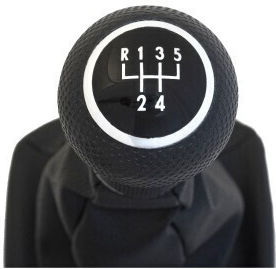 Buton schimbător de viteze cu manșon pentru Volkswagen Golf / Bora Negru 1997-2005