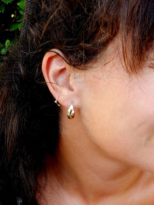 Art d or Earrings Hoops made of Gold 14K
