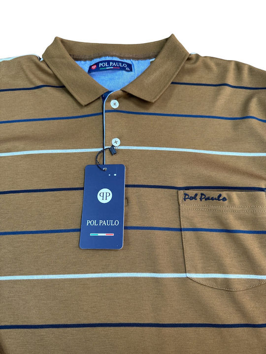 Polo Μπλούζα Μακρυμάνικη Καφέ