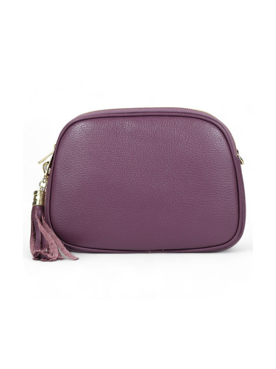 Passaggio Leather Leather Women's Bag Crossbody Purple