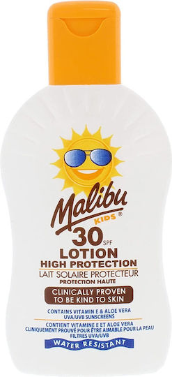 Malibu SPF30 Αδιάβροχο Παιδικό Αντηλιακό Σετ Γαλάκτωμα 200ml