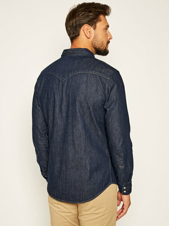 Levi's Barstow Western Standard Men's Shirt dark blue