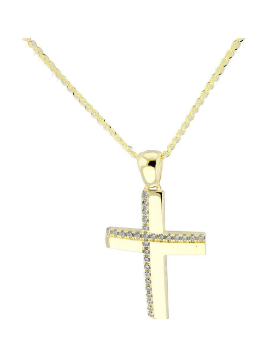 Papadopoulos Gold Χρυσός Σταυρός 14Κ