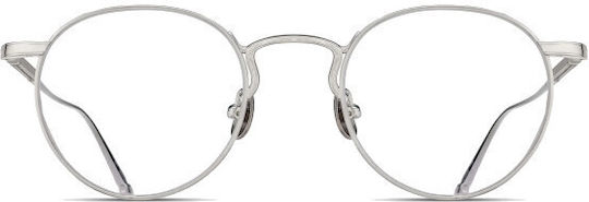 Matsuda Men's Metal Titanium Silver Prescription Eyeglass Frame M3140 PW
