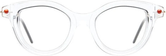 Kuboraum Rame Ochelari Pentru Femei Acetat Transparent Structură Scheletică Fluture P7 CR