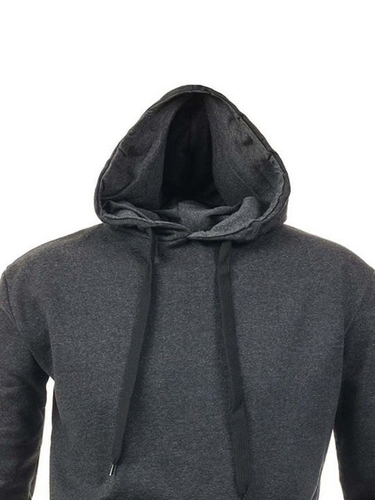 Panda Clothing Men's Sweatshirt with Hood and Pockets Gray