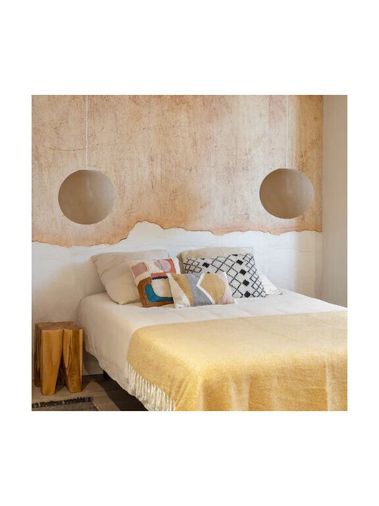La Case de Cousin Paul Kids Single Ceiling Light E27 Globe Sable Beige 250W 38cm