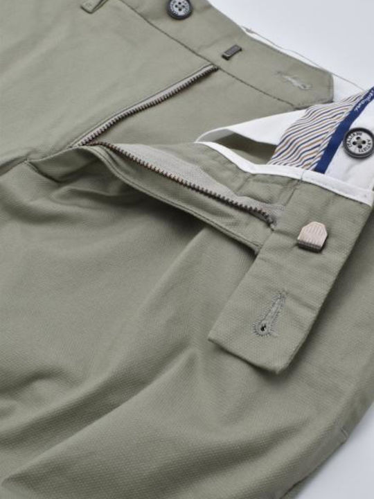 Artisti Italiani Pantaloni pentru bărbați Chino Open Green