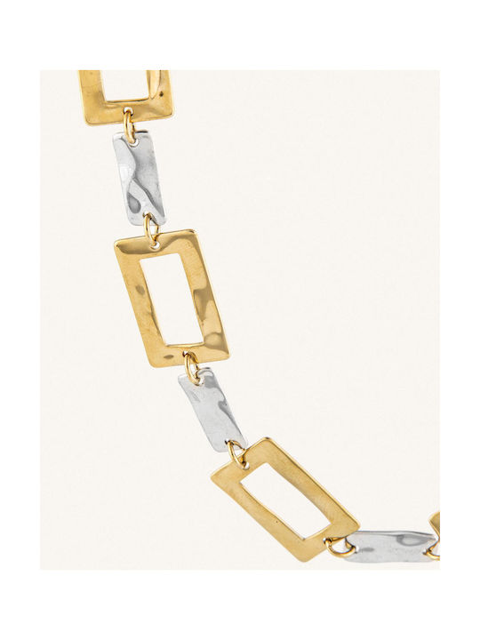 StanStefan Chain Neck from Stainless Steel Gold-plated Length 43.5cm