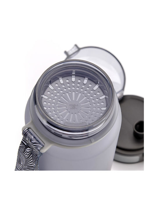 Meteor Αθλητικό Παγούρι 500ml Γκρι