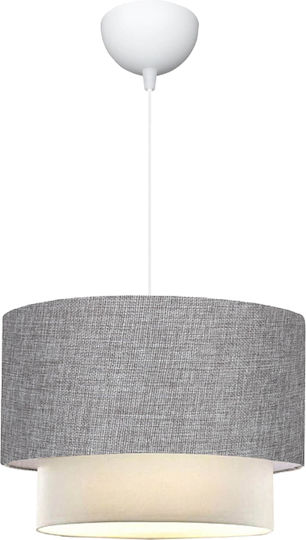 Pakketo Fersa Grey Pendant Ceiling Light LED with Warm White Light 30x20x20cm