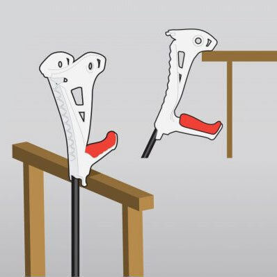 FDI Forearm Crutches FDI Forearm Crutches Achselkrücken Weiß 86064