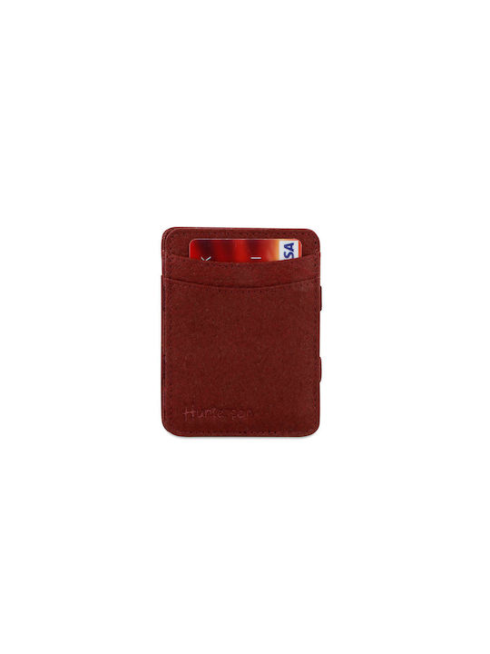 Hunterson Men's Card Wallet with RFID Burgundy