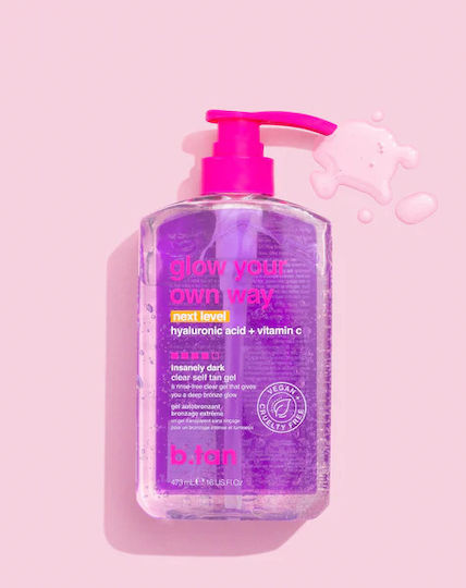 B.Tan Glow Your Own Way Next Level + Mitt Self Tanning Gel Σώματος Dark 473ml