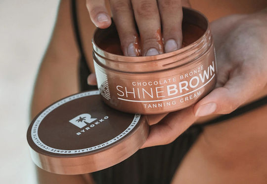 Byrokko Shine Brown Chocolate Bronze Illuminating Tanning Cream Accelerator 200ml