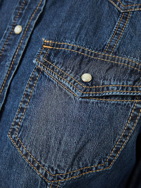 Women's Denim Long Sleeve Shirt Denim