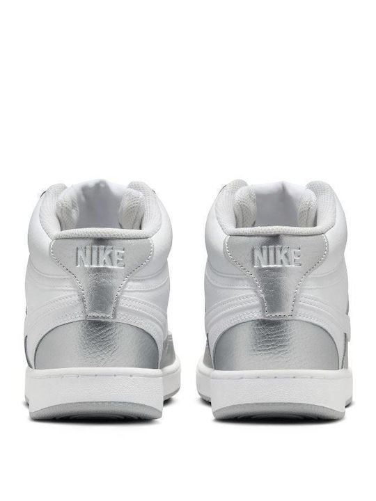 COURT VISION MID Γυναικεία Μποτάκια White / Metallic Silver