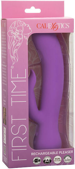 Calexotics First Time Vibrator Pleaser Rechargeable Purple Product Code D-241413