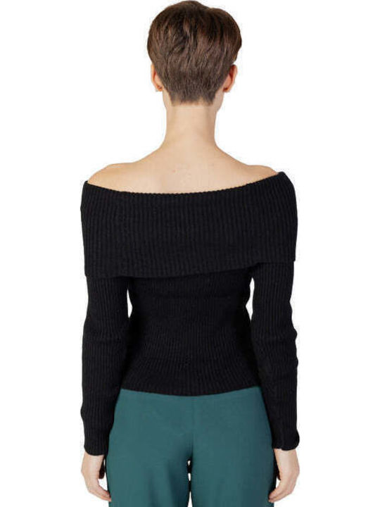 Life Damen Langarm Pullover Schwarz