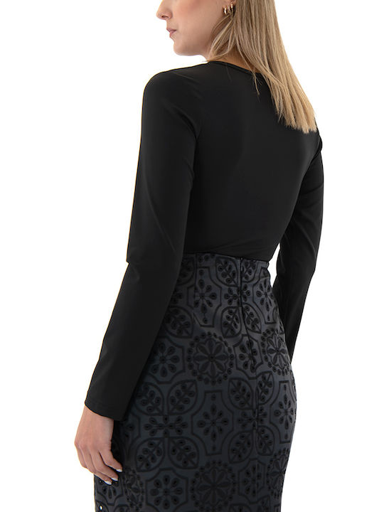 Blouse Women Twenty-29 Damen Bluse Langärmelig Black