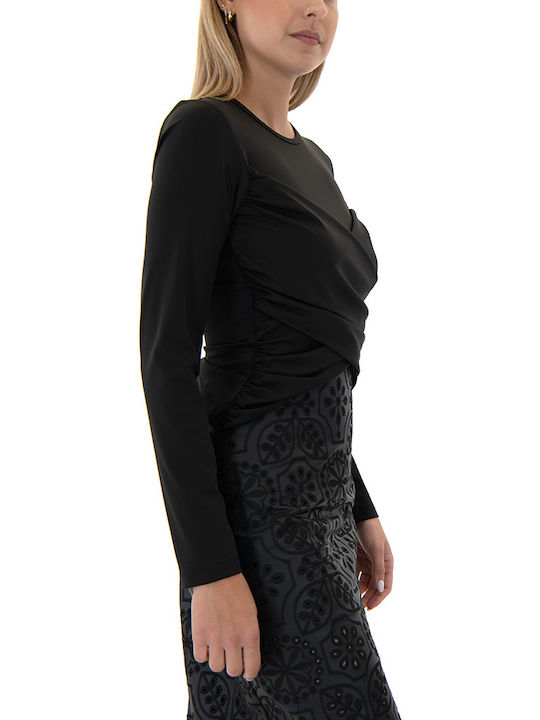 Blouse Women Twenty-29 Damen Bluse Langärmelig Black