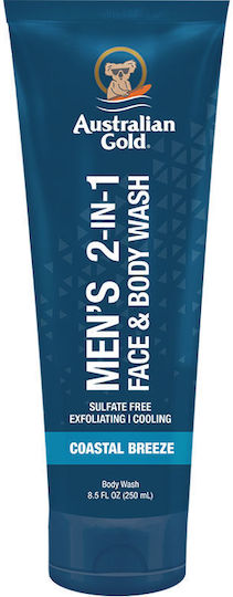 Australian Gold Gel de Duș pentru Bărbați 250ml + Loțiune de Corp 250ml