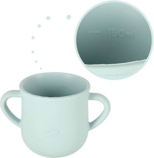 ikonka Set De Hrană Din Silicon Cu Bază Antiderapantă Albastră 6 Piese