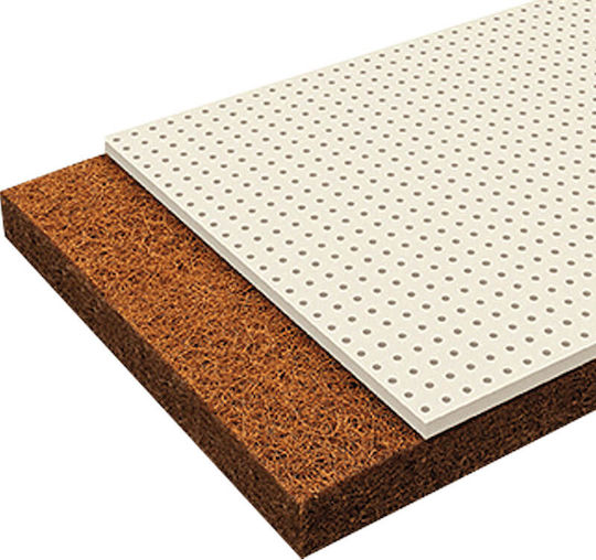 Greco Strom Mattress Crib Ερατώ with Coconut Fiber & Latex 70cmx140cm