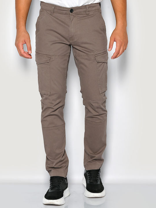 Camaro Men's Trousers Cargo in Regular Fit Grey