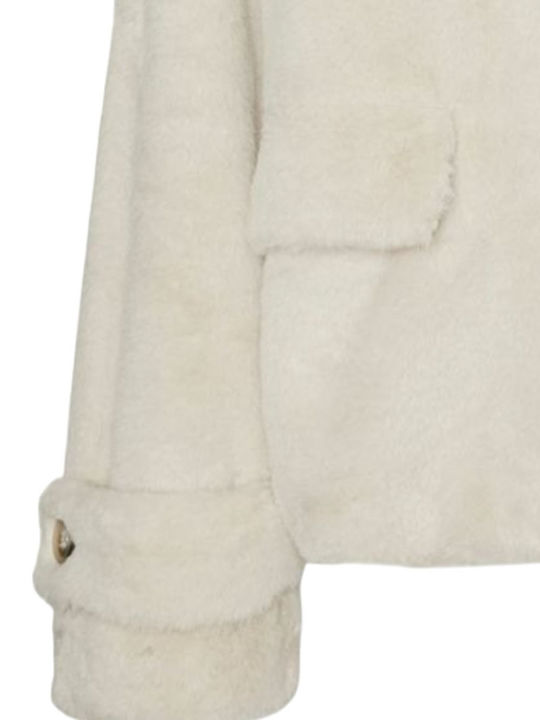 Sonjaeva Women's Short Fur Beige