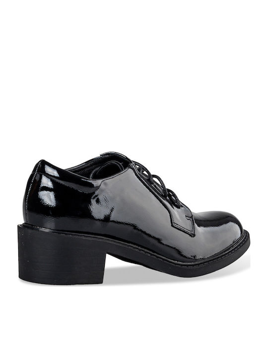 Women's Leather Oxford Shoes Black